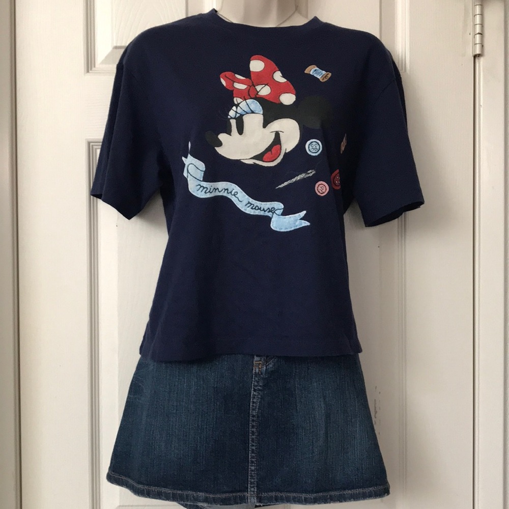 UNI QLO Minnie Mouse Graphic Blue Shirt
